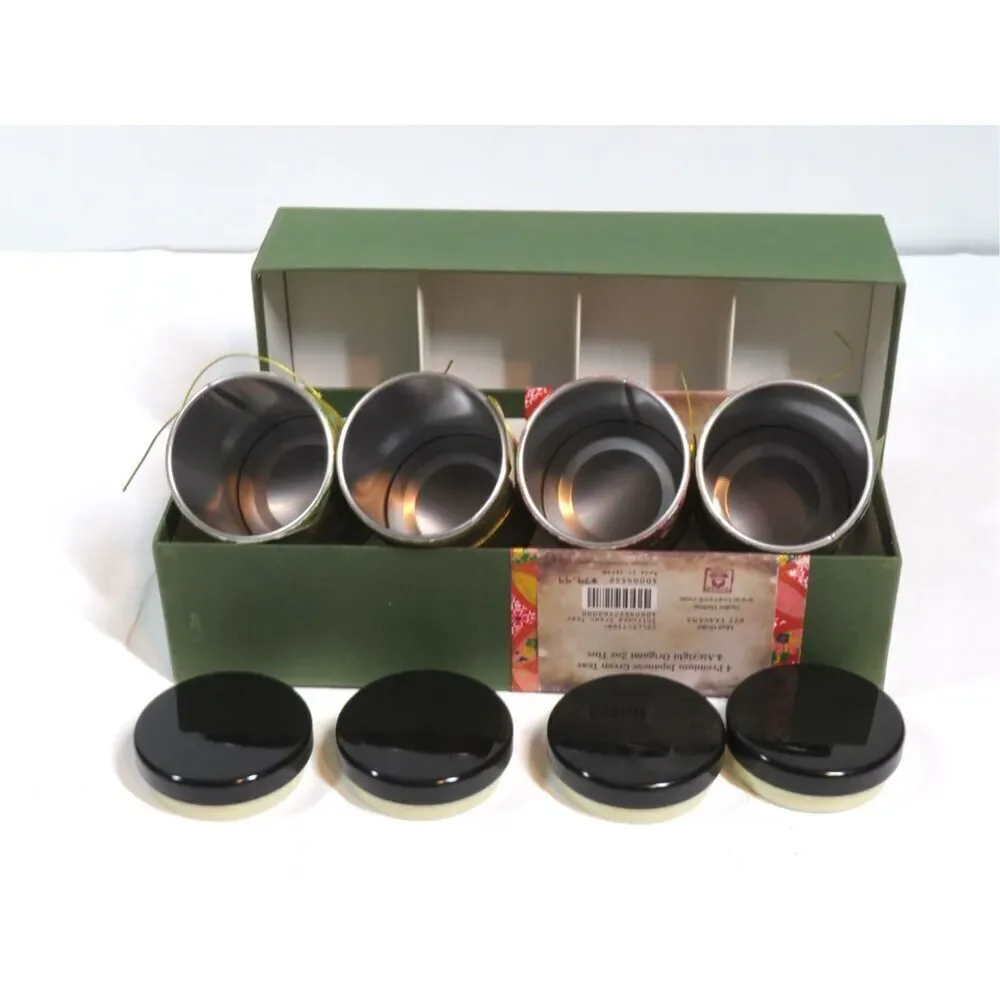 TEAVANA Shizuoka Collection 4 Japanese Green Tea Origami Containers Empty Reuse